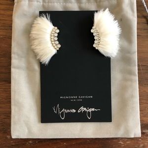 Mignonne Gavigan  Lux Feather Mini Madeline white